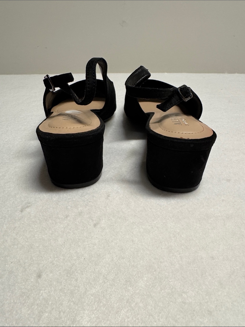 Alfani Black Pointed Slingback Loafers - Picture 2 of 7